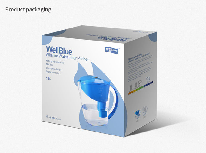 BPA geben Nahrungsmittelgrad-Balancen-menschlicher Körper-Säure und alkalischen alkalischen Wasser-Reinigungsapparat-Krug-Filter-Pitcher frei